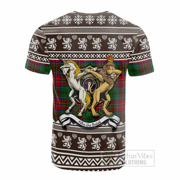 MacCulloch (McCulloch) Clan Tartan Crest Christmas Cotton T-shirt Coat of Arms Funny Style
