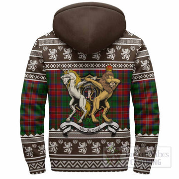 MacCulloch (McCulloch) Clan Tartan Crest Christmas Fleece Hoodie Coat of Arms Funny Style