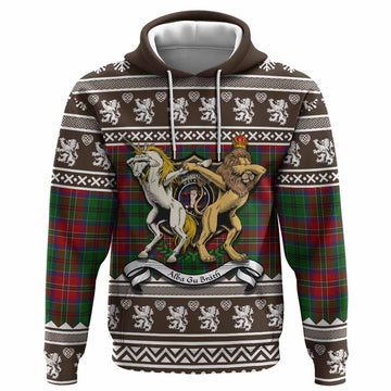 MacCulloch (McCulloch) Clan Tartan Crest Christmas Hoodie Coat of Arms Funny Style