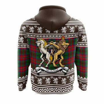 MacCulloch (McCulloch) Clan Tartan Crest Christmas Hoodie Coat of Arms Funny Style