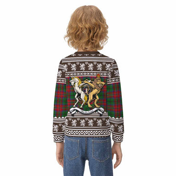 MacCulloch (McCulloch) Clan Tartan Crest Christmas Kid Ugly Sweatshirt Coat of Arms Funny Style