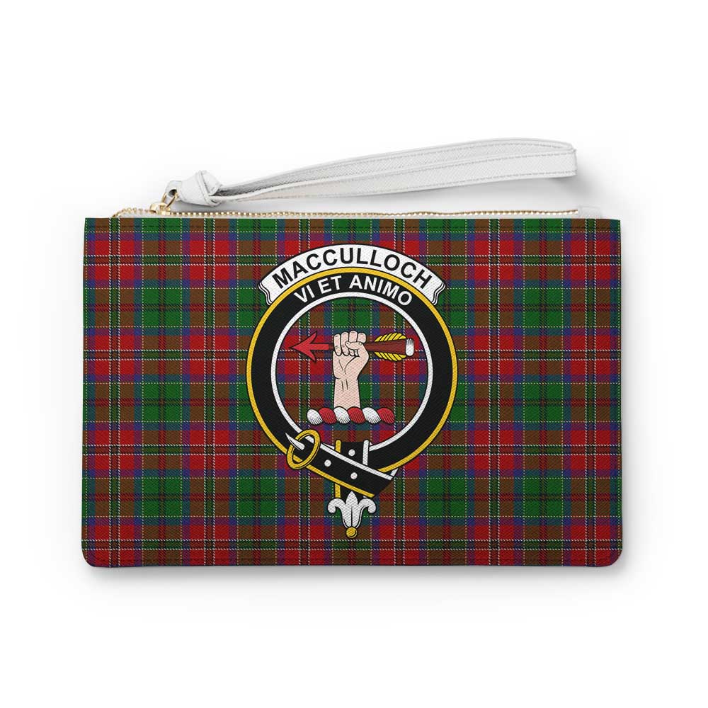 Tartan Vibes Clothing MacCulloch (McCulloch) Family Crest Tartan Clutch Bag