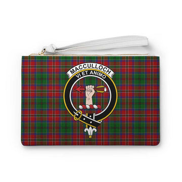 MacCulloch (McCulloch) Family Crest Tartan Clutch Bag