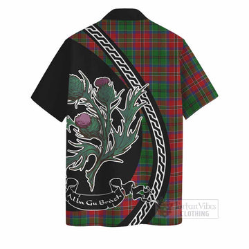 MacCulloch (McCulloch) Family Crest Tartan Hawaiian Shirt Alba Thistle Inspired
