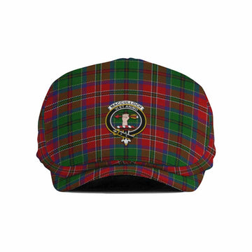 MacCulloch (McCulloch) Family Crest Tartan Jeff Cap, Tartan Flat Cap