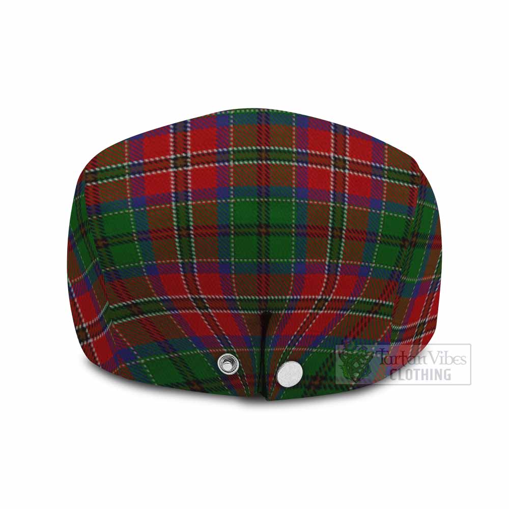 MacCulloch (McCulloch) Family Crest Tartan Jeff Cap, Tartan Flat Cap
