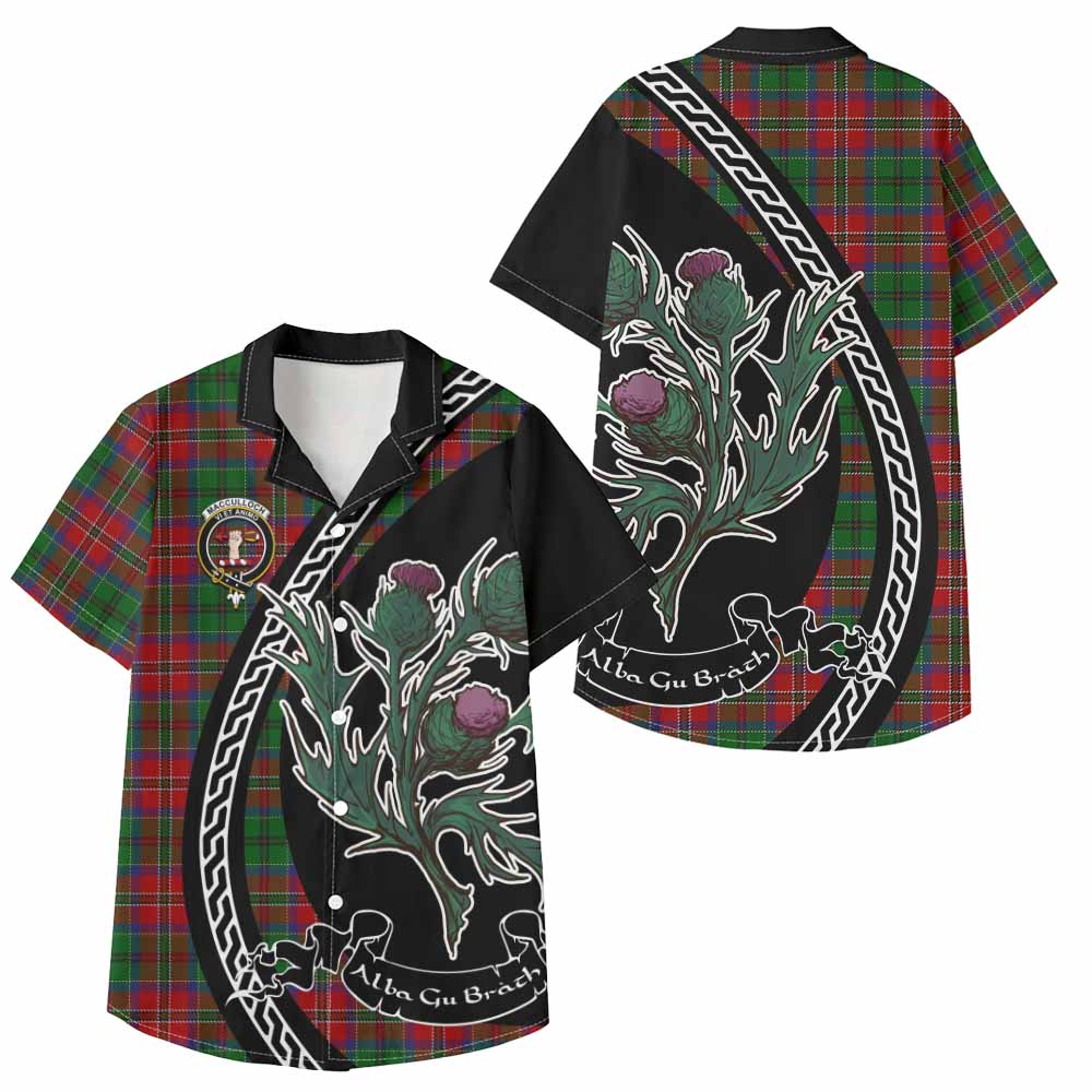 MacCulloch (McCulloch) Family Crest Tartan Kid Hawaiian Shirt Alba Thistle Inspired - Tartan Vibes Clothing