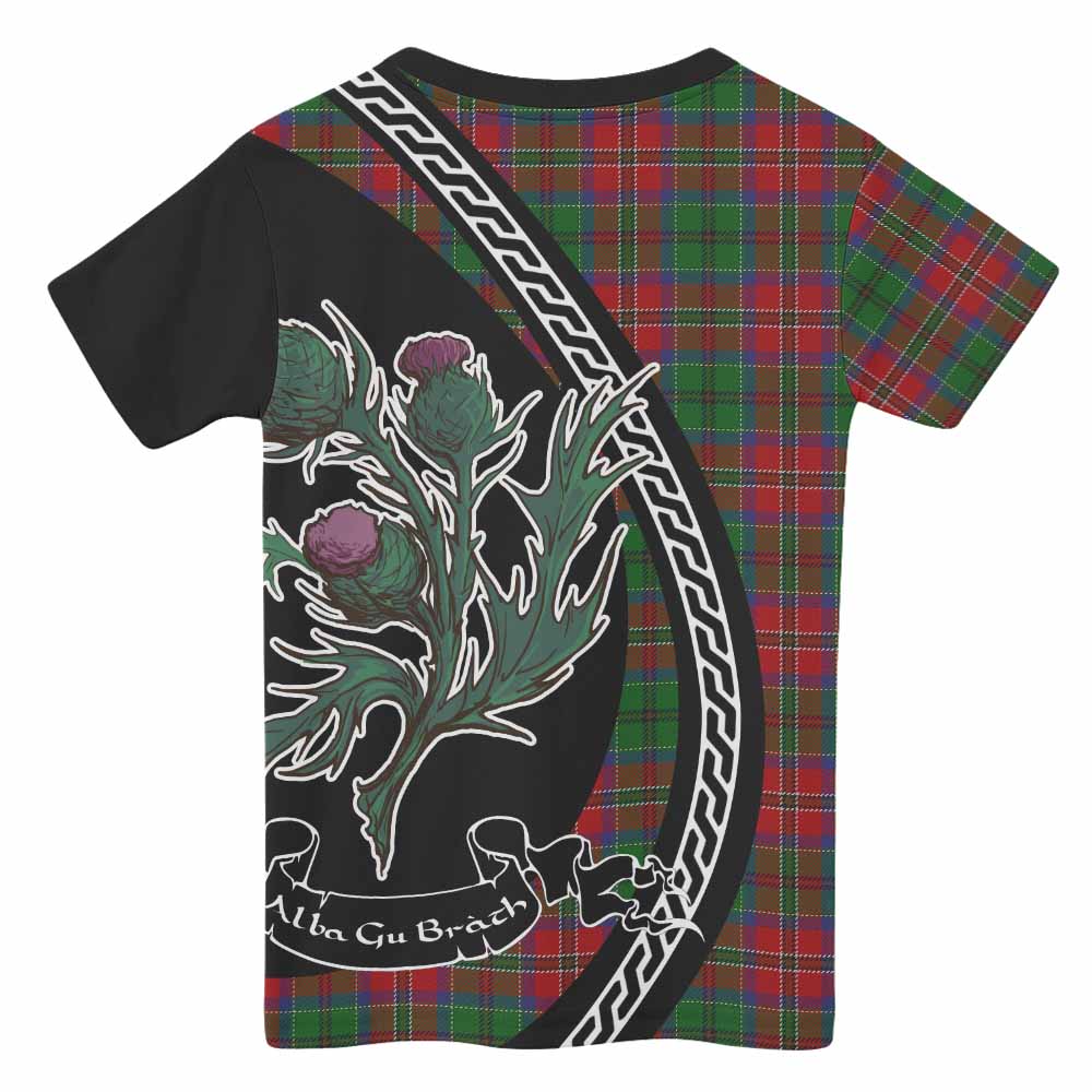 MacCulloch (McCulloch) Family Crest Tartan Kid T-shirt Alba Thistle Inspired - Tartan Vibes Clothing