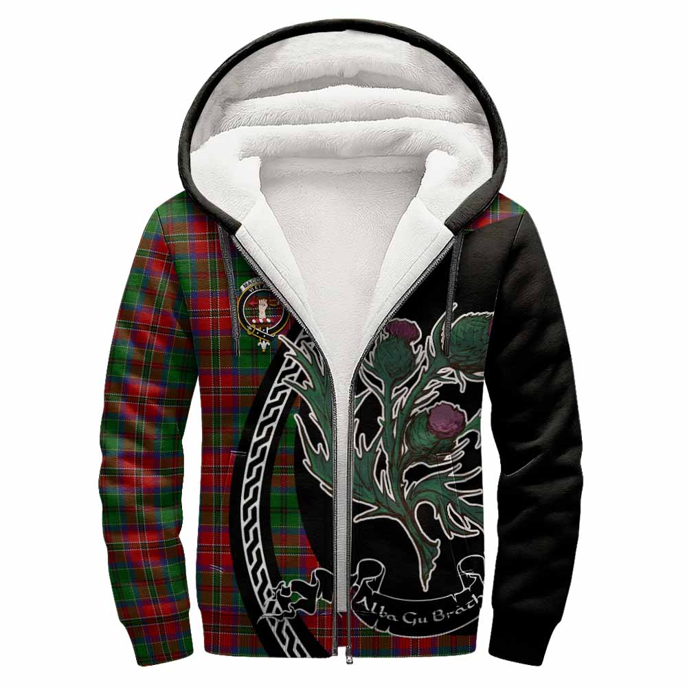 MacCulloch (McCulloch) Family Crest Tartan Sherpa Hoodie Alba Thistle Inspired - Tartan Vibes Clothing