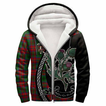 MacCulloch (McCulloch) Family Crest Tartan Sherpa Hoodie Alba Thistle Inspired