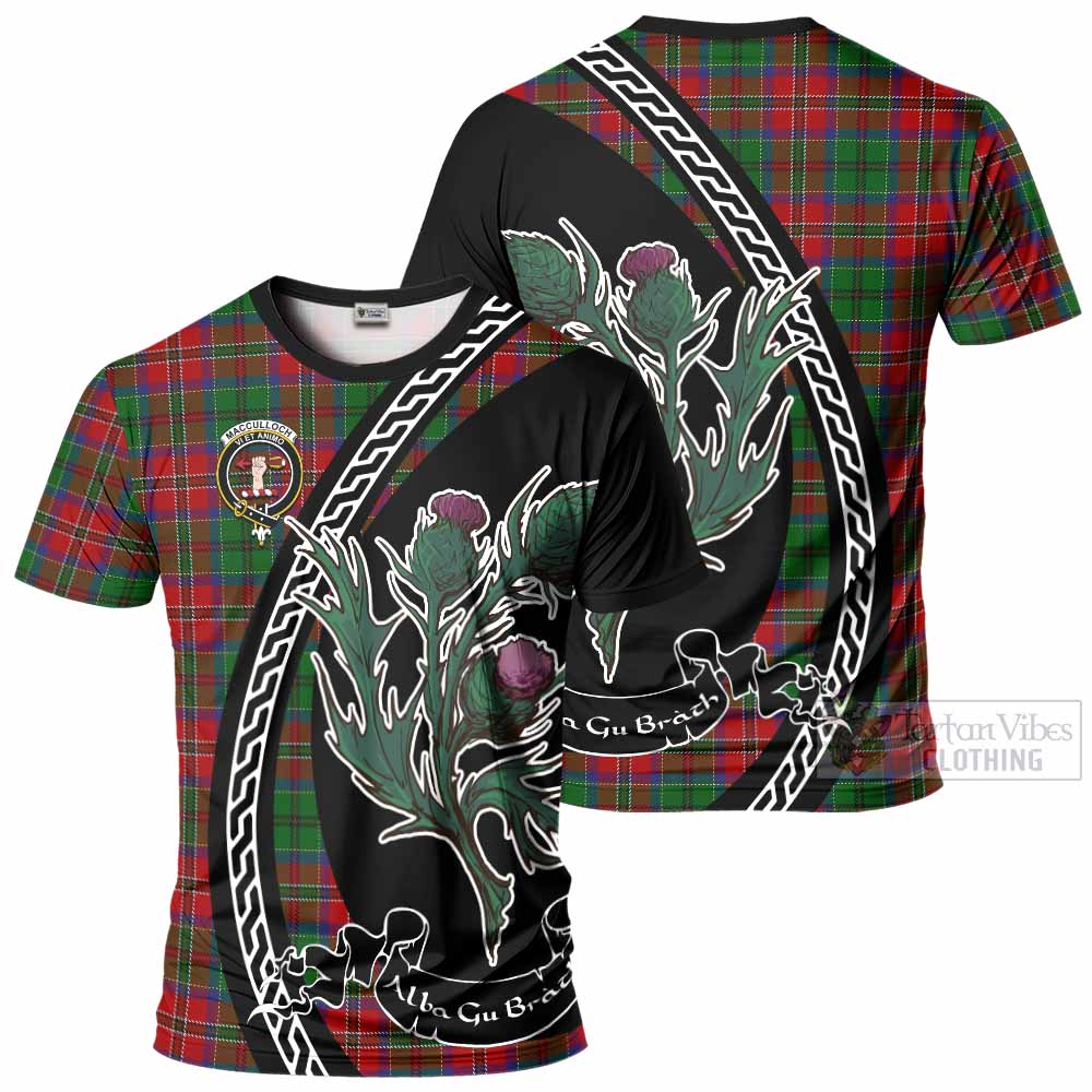 MacCulloch (McCulloch) Family Crest Tartan T-Shirt Alba Thistle Inspired - Tartan Vibes Clothing