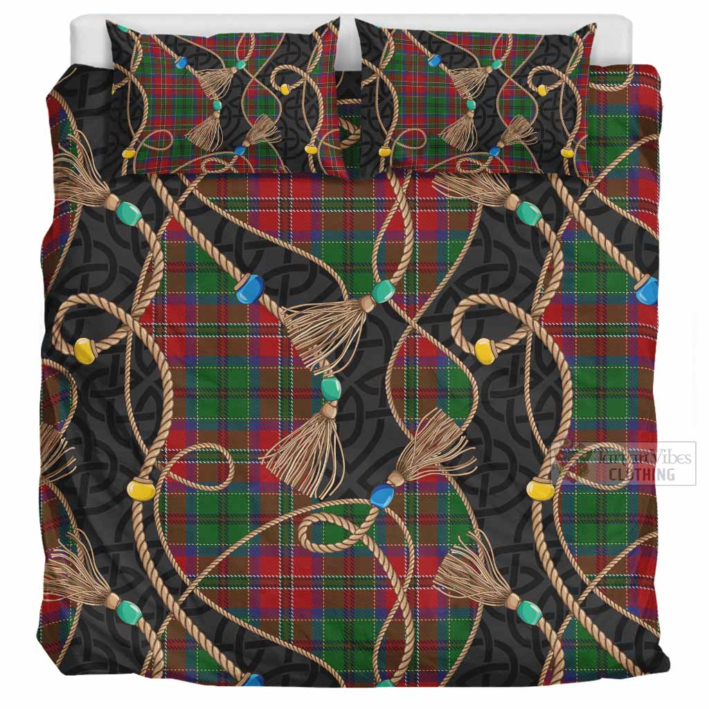 MacCulloch (McCulloch) Scottish Tartan Twisted Ropes Stylized Bedding Set UK Bedding Set UK Super King 104*94 inch - Tartan Vibes Clothing