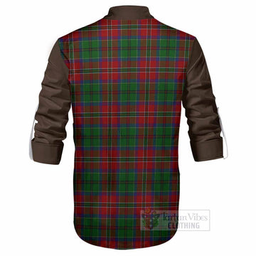 MacCulloch (McCulloch) Tartan Accent Ghillie Shirt with Family Crest