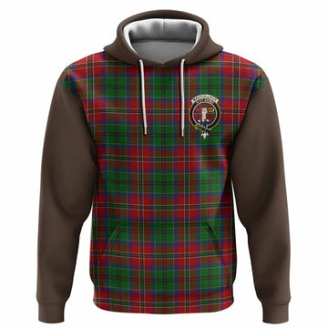 MacCulloch (McCulloch) Tartan Accent Hoodie with Family Crest