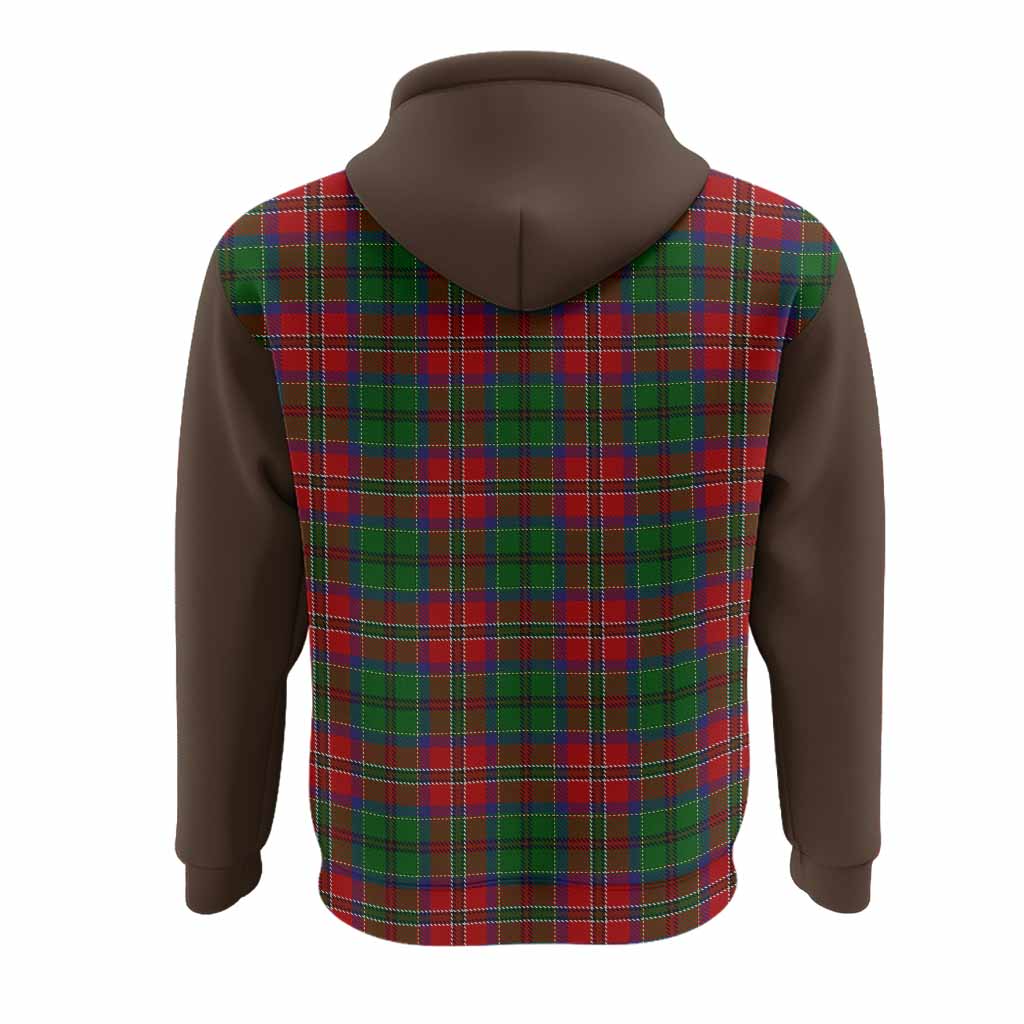MacCulloch (McCulloch) Tartan Accent Hoodie with Family Crest