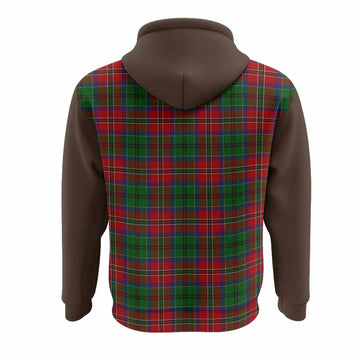 MacCulloch (McCulloch) Tartan Accent Hoodie with Family Crest