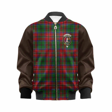 MacCulloch (McCulloch) Tartan Accent Kid Bomber Jacket with Family Crest