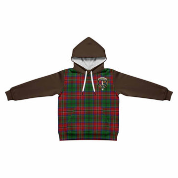 MacCulloch (McCulloch) Tartan Accent Kid Hoodie with Family Crest