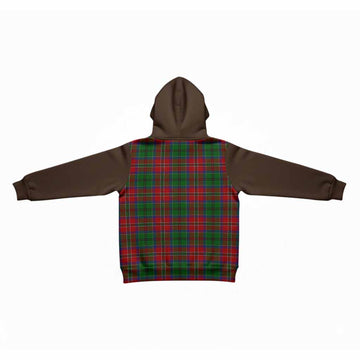 MacCulloch (McCulloch) Tartan Accent Kid Hoodie with Family Crest