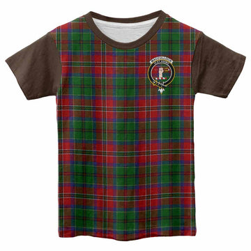 MacCulloch (McCulloch) Tartan Accent Kid T-shirt with Family Crest