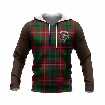 MacCulloch (McCulloch) Tartan Accent Knitted Hoodie with Family Crest