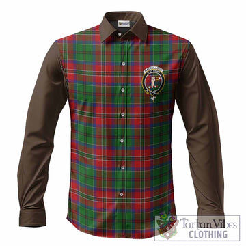 MacCulloch (McCulloch) Tartan Accent Long Sleeve Button Shirts with Family Crest