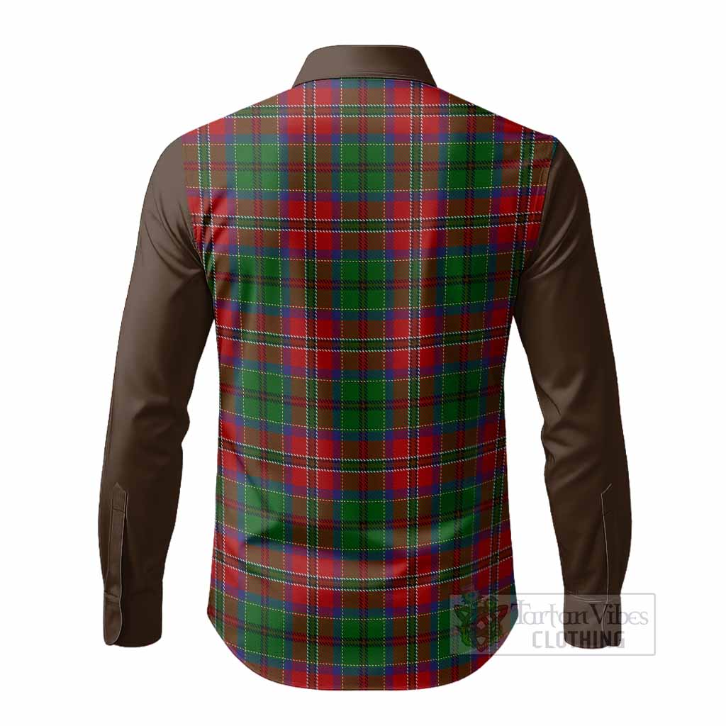 MacCulloch (McCulloch) Tartan Accent Long Sleeve Button Shirts with Family Crest