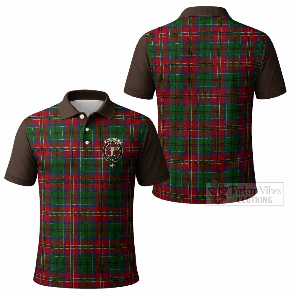 MacCulloch (McCulloch) Tartan Accent Polo Shirt with Family Crest