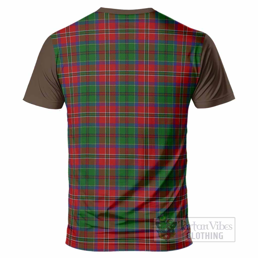 MacCulloch (McCulloch) Tartan Accent T-Shirt with Family Crest