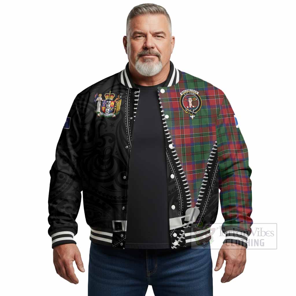 MacCulloch (McCulloch) Tartan Baseball Jacket New Zealand Pattern Unique Zipper Stylized