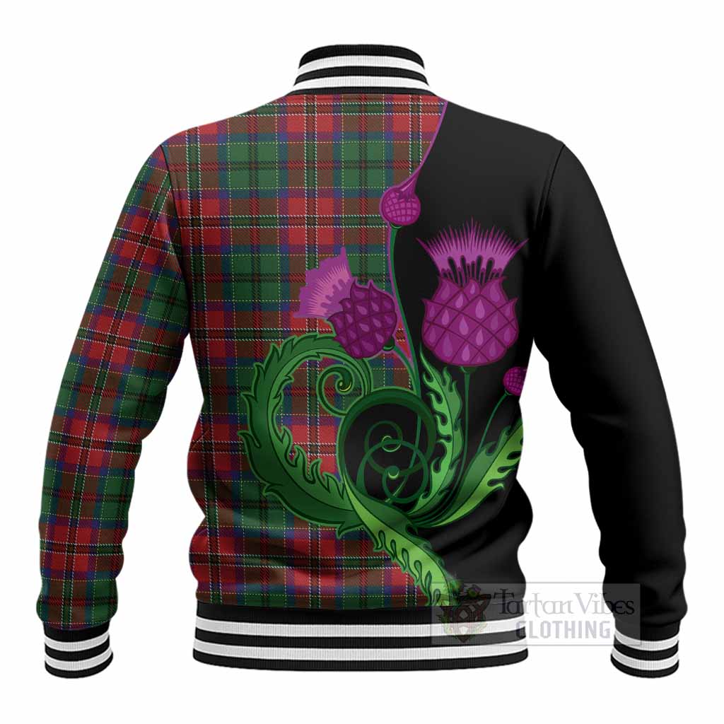 MacCulloch (McCulloch) Tartan Baseball Jacket Traditional Scottish Thistle