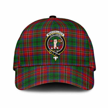 MacCulloch (McCulloch) Tartan Classic Cap with Family Crest