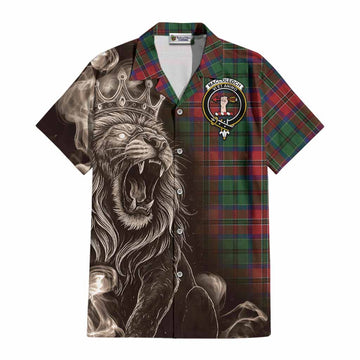 MacCulloch (McCulloch) Tartan Cotton Hawaiian Shirt Roaring Lion Heritage