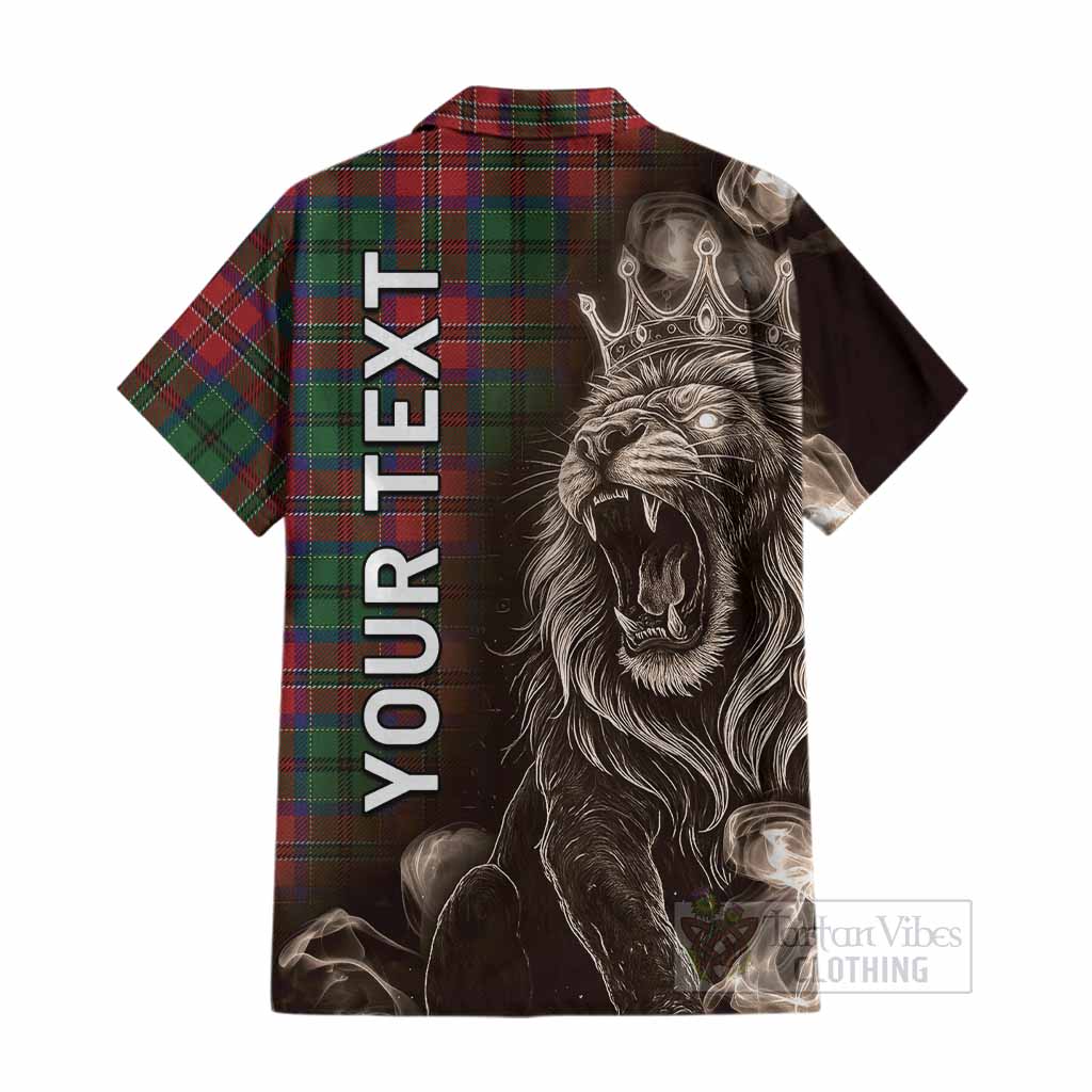 MacCulloch (McCulloch) Tartan Cotton Hawaiian Shirt Roaring Lion Heritage