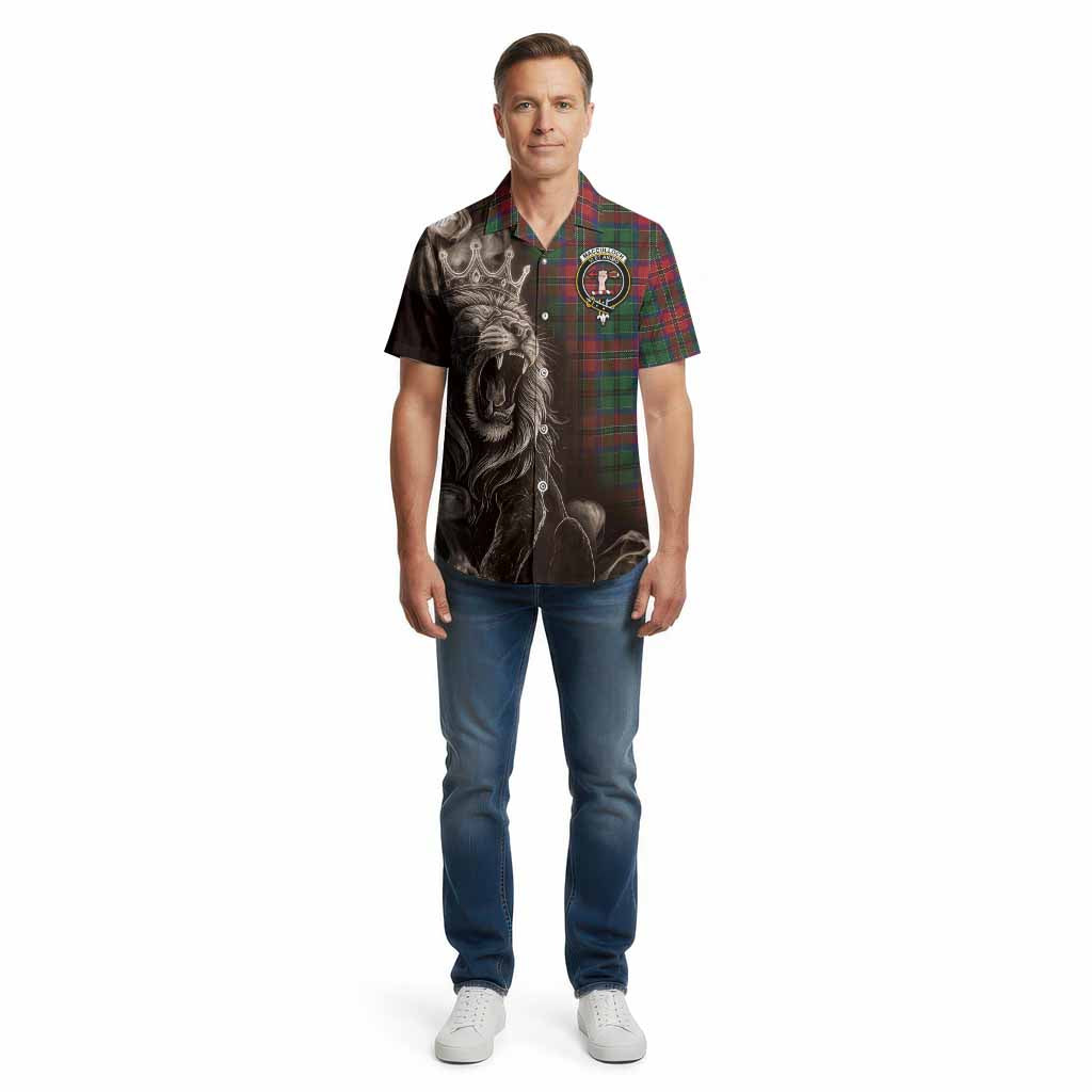 MacCulloch (McCulloch) Tartan Cotton Hawaiian Shirt Roaring Lion Heritage