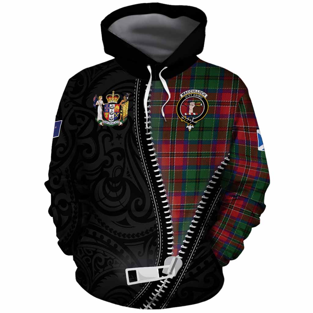 MacCulloch (McCulloch) Tartan Cotton Hoodie New Zealand Pattern Unique Zipper Stylized