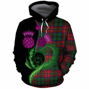 MacCulloch (McCulloch) Tartan Cotton Hoodie Traditional Scottish Thistle