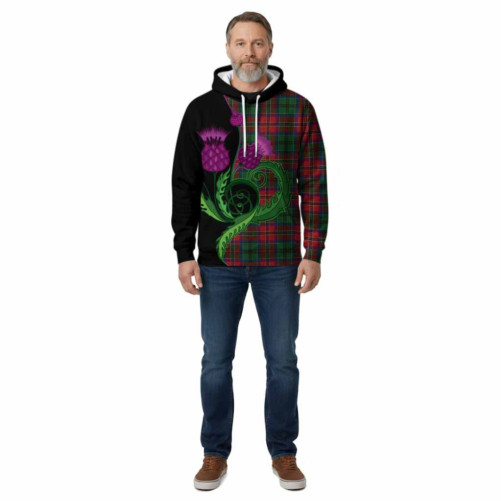 MacCulloch (McCulloch) Tartan Cotton Hoodie Traditional Scottish Thistle