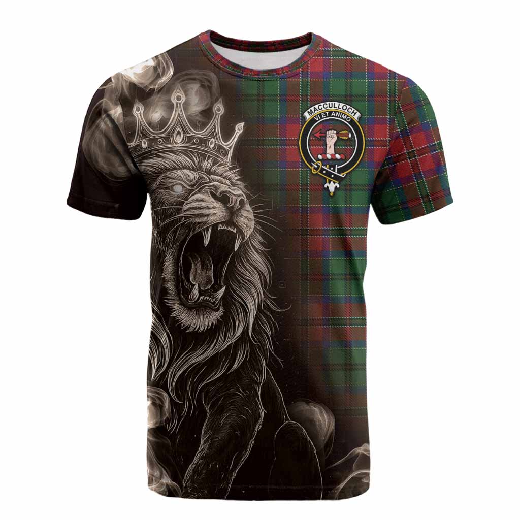 MacCulloch (McCulloch) Tartan Cotton T-shirt Roaring Lion Heritage