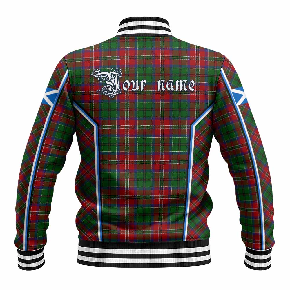 MacCulloch (McCulloch) Tartan Crest Baseball Jacket Scotland Coat of Arm Flag Style - Tartan Vibes Clothing