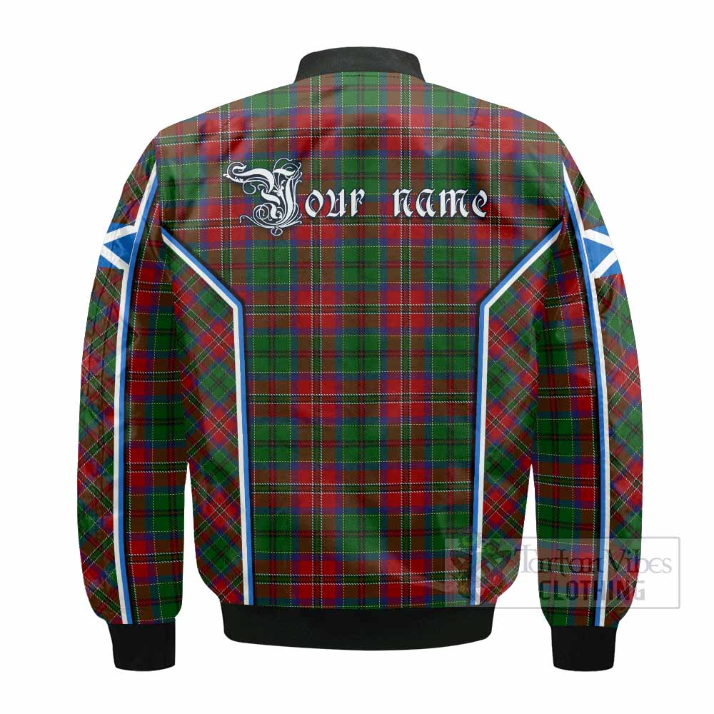 MacCulloch (McCulloch) Tartan Crest Bomber Jacket Scotland Coat of Arm Flag Style - Tartan Vibes Clothing