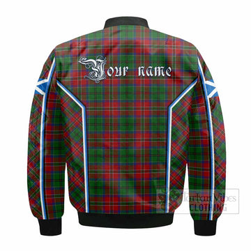 MacCulloch (McCulloch) Tartan Crest Bomber Jacket Scotland Coat of Arm Flag Style