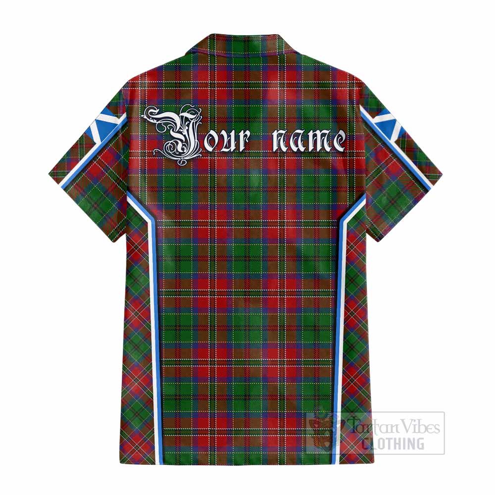 MacCulloch (McCulloch) Tartan Crest Cotton Hawaiian Shirt Scotland Coat of Arm Flag Style - Tartan Vibes Clothing