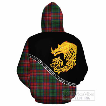 MacCulloch (McCulloch) Tartan Crest Cotton Hoodie Legendary Dragon Knot Half Style