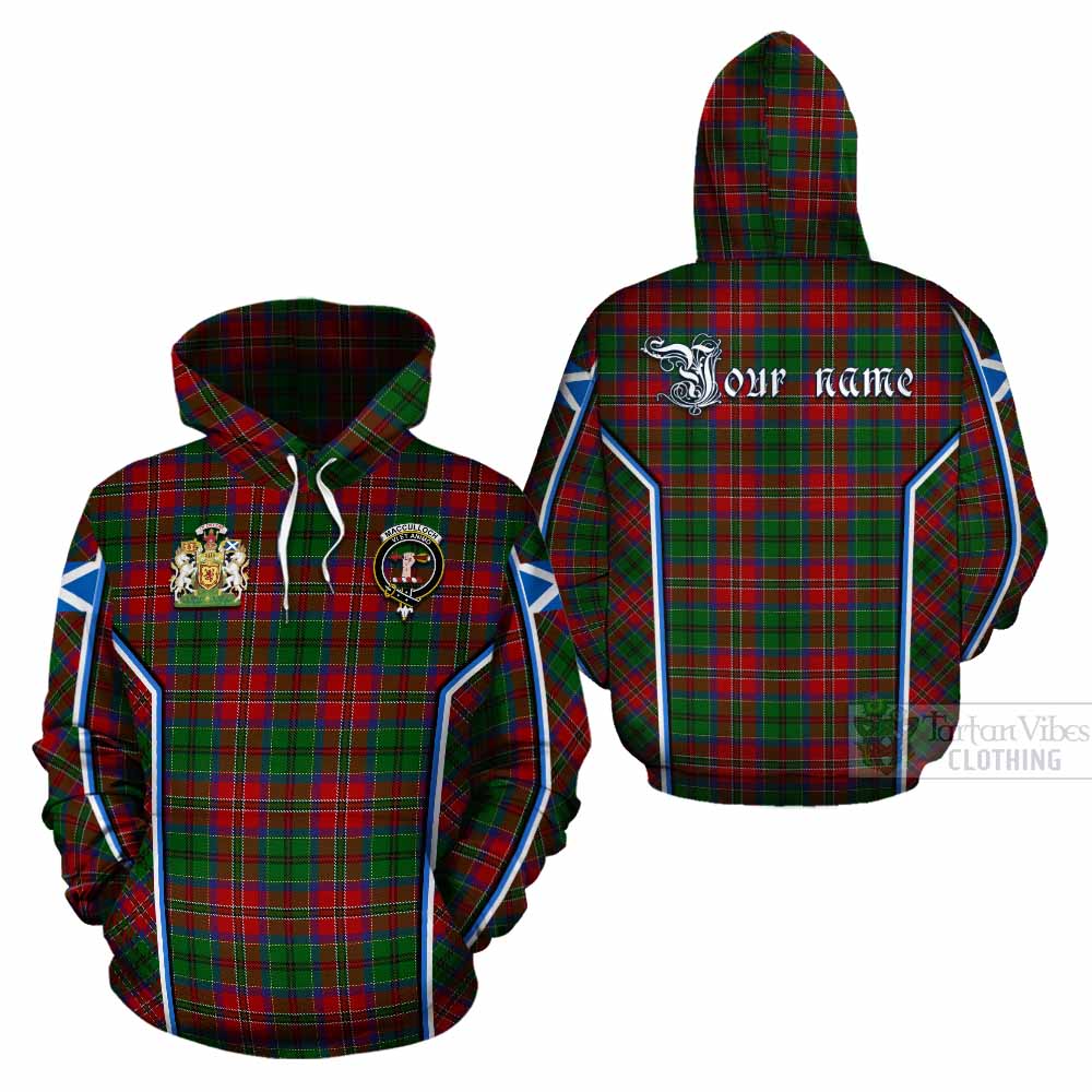MacCulloch (McCulloch) Tartan Crest Cotton Hoodie Scotland Coat of Arm Flag Style - Tartan Vibes Clothing