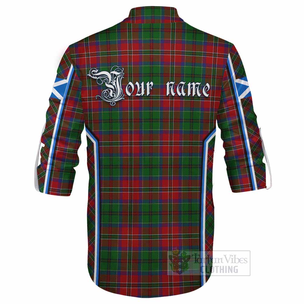 MacCulloch (McCulloch) Tartan Crest Ghillie Kilt Shirt Scotland Coat of Arm Flag Style - Tartan Vibes Clothing
