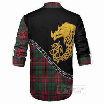 MacCulloch (McCulloch) Tartan Crest Ghillie Shirt Legendary Dragon Knot Half Style