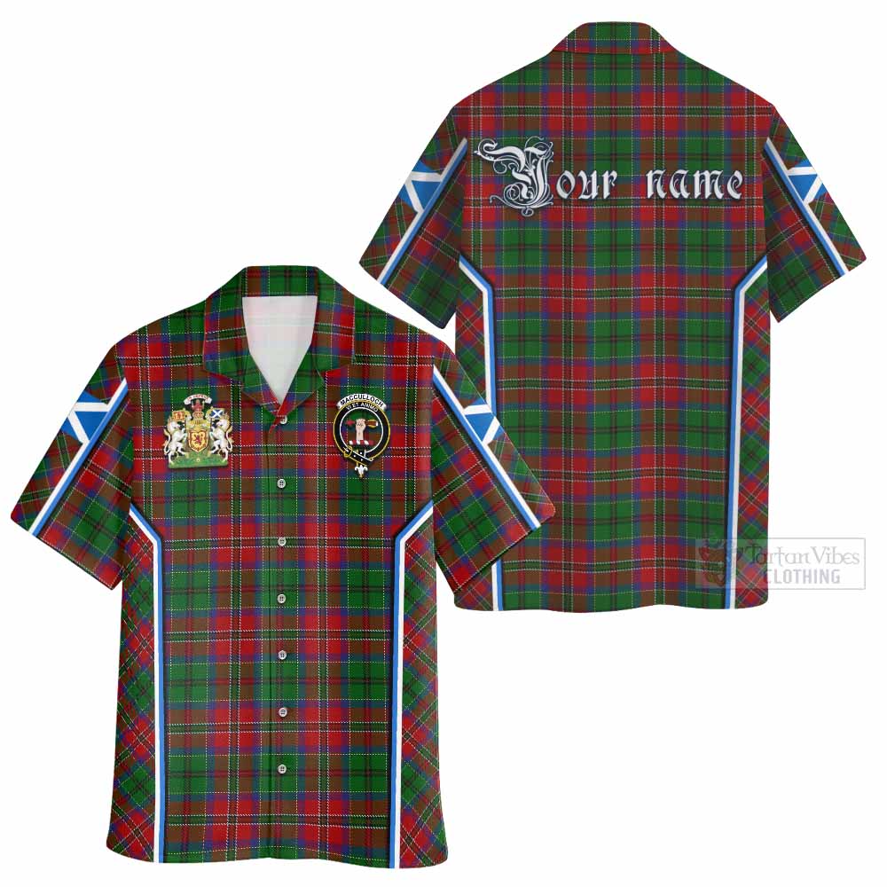 MacCulloch (McCulloch) Tartan Crest Hawaiian Shirt Scotland Coat of Arm Flag Style - Tartan Vibes Clothing