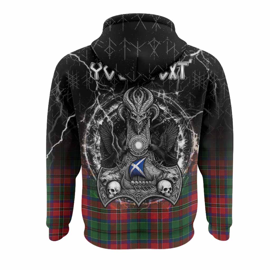 MacCulloch (McCulloch) Tartan Crest Hoodie Celtic Odin's Raven Legacy