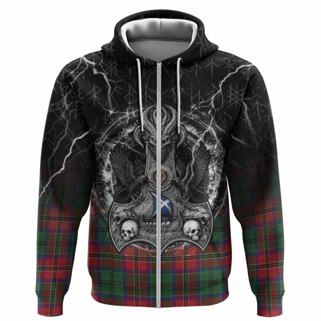 MacCulloch (McCulloch) Tartan Crest Hoodie Celtic Odin's Raven Legacy